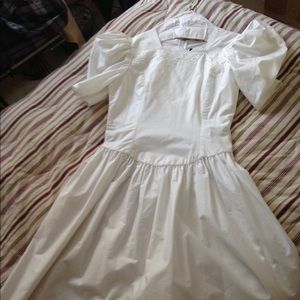 Vintage All White Cotton Dress